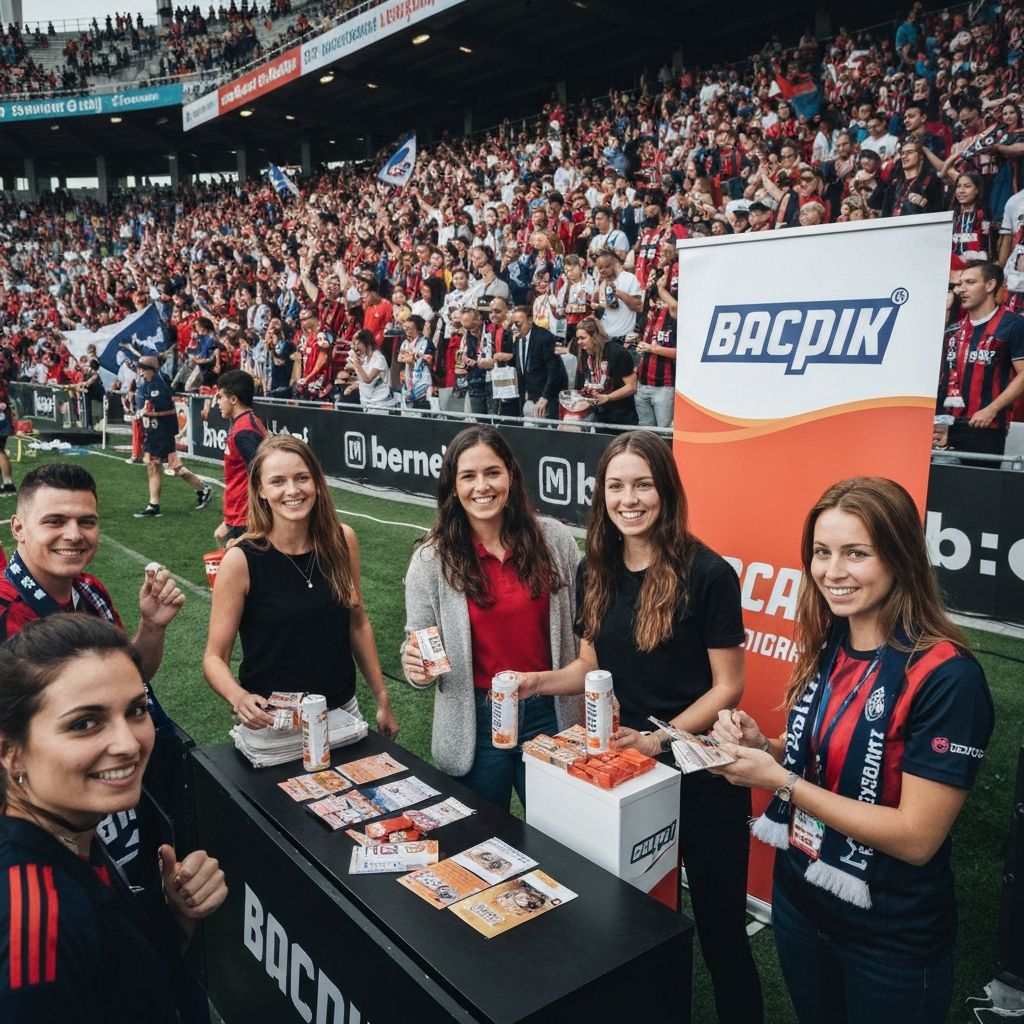 Brand activation at sports event