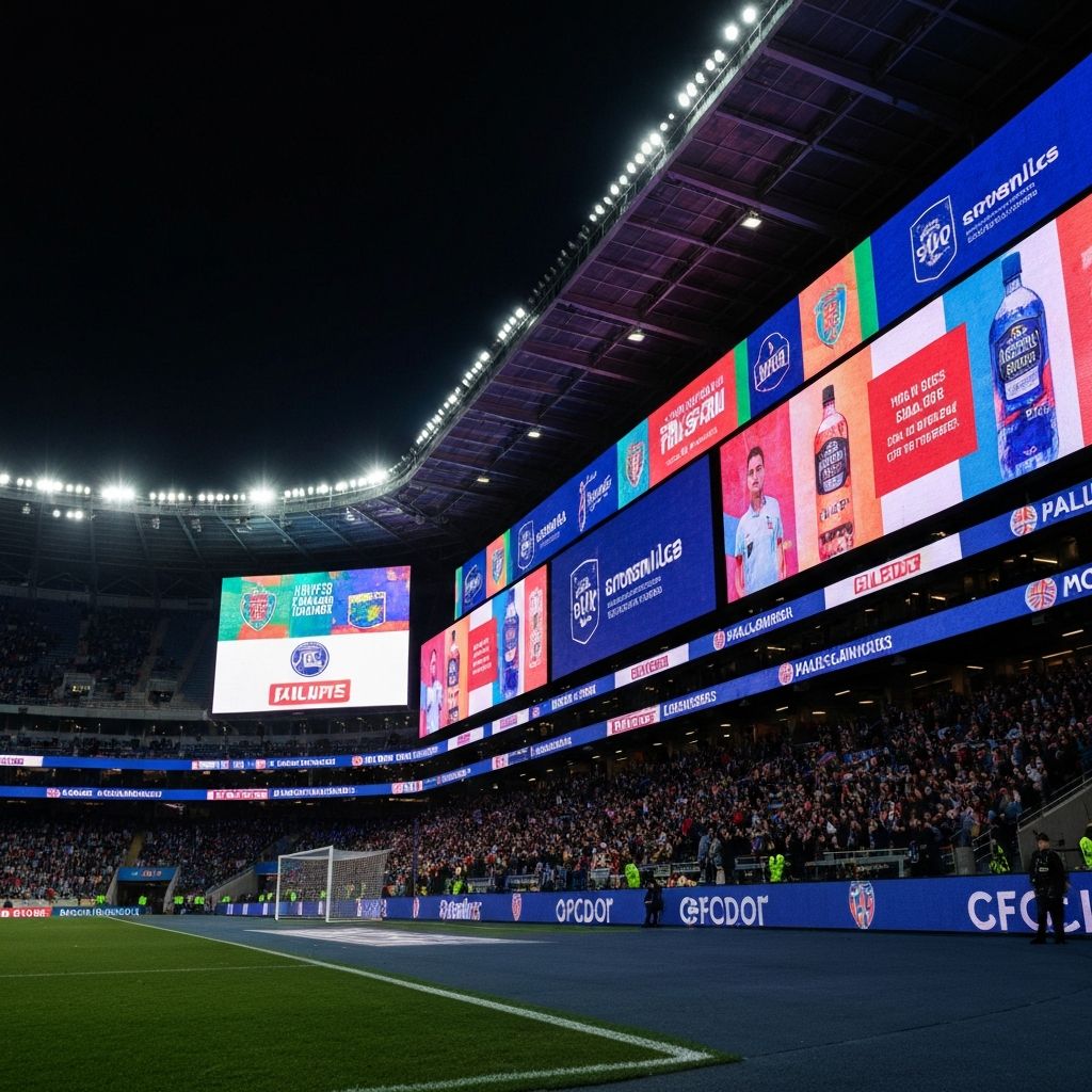 Stadium sponsorship display
